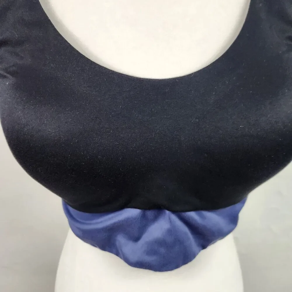Victoria's Secret Blue & Black Lightweight Padded Sports Bra Size 36DD